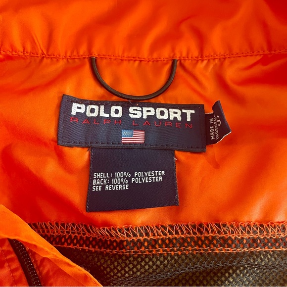 EUC!  Men’s vintage orange Polo Sport RLX running vest! Size S - Picture 5 of 5